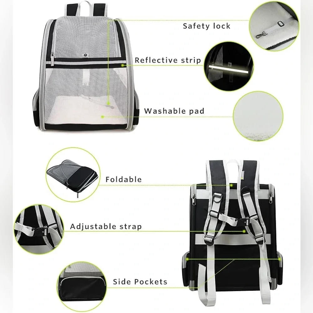 NWOT Black Pet Carrier - Picture 5 of 16